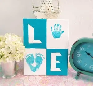 Love Baby Print Canvas! The perfect keepsake!