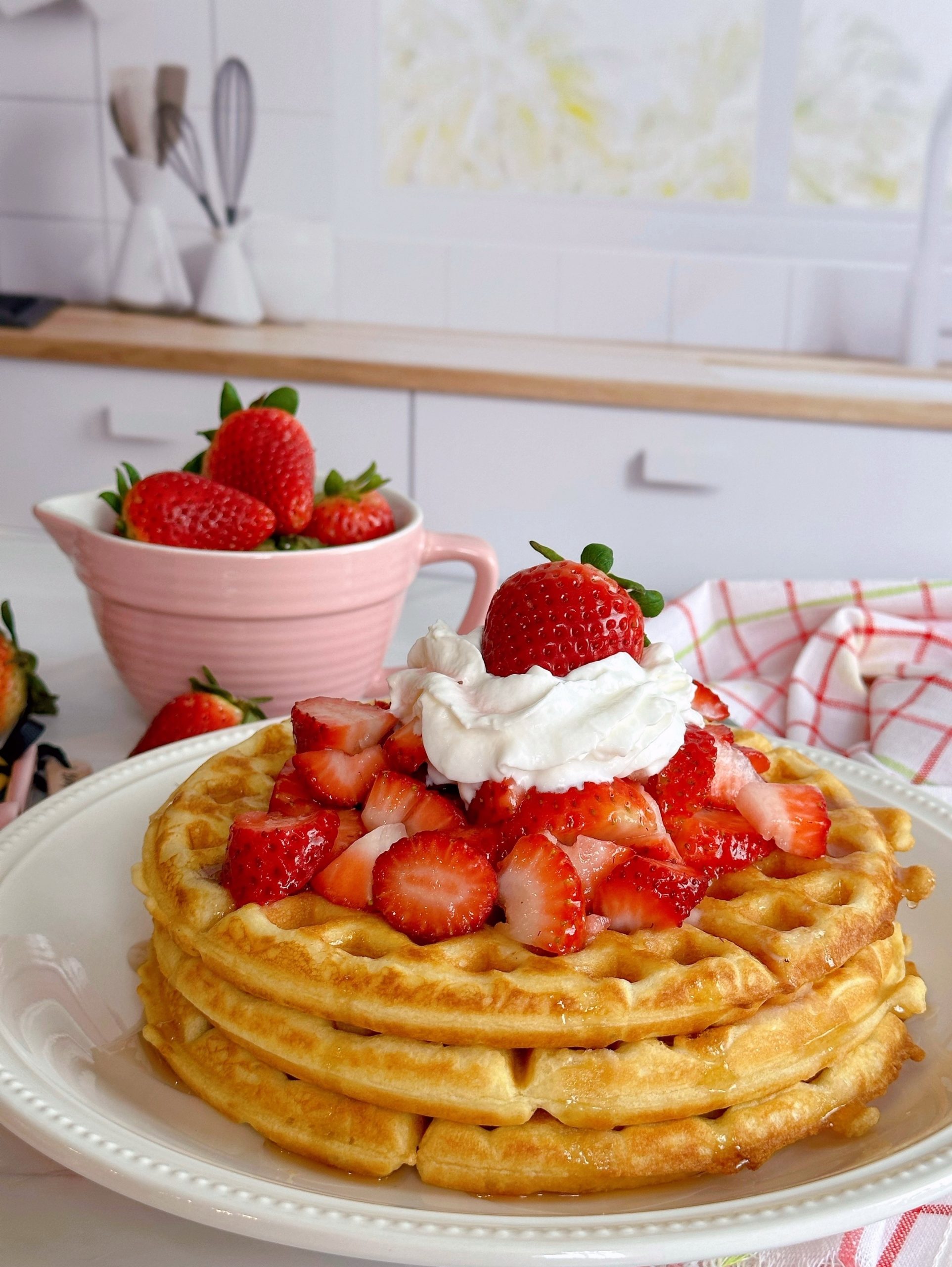 Macerated Strawberries Recipe (for Shortcake, Pancakes, Waffles)