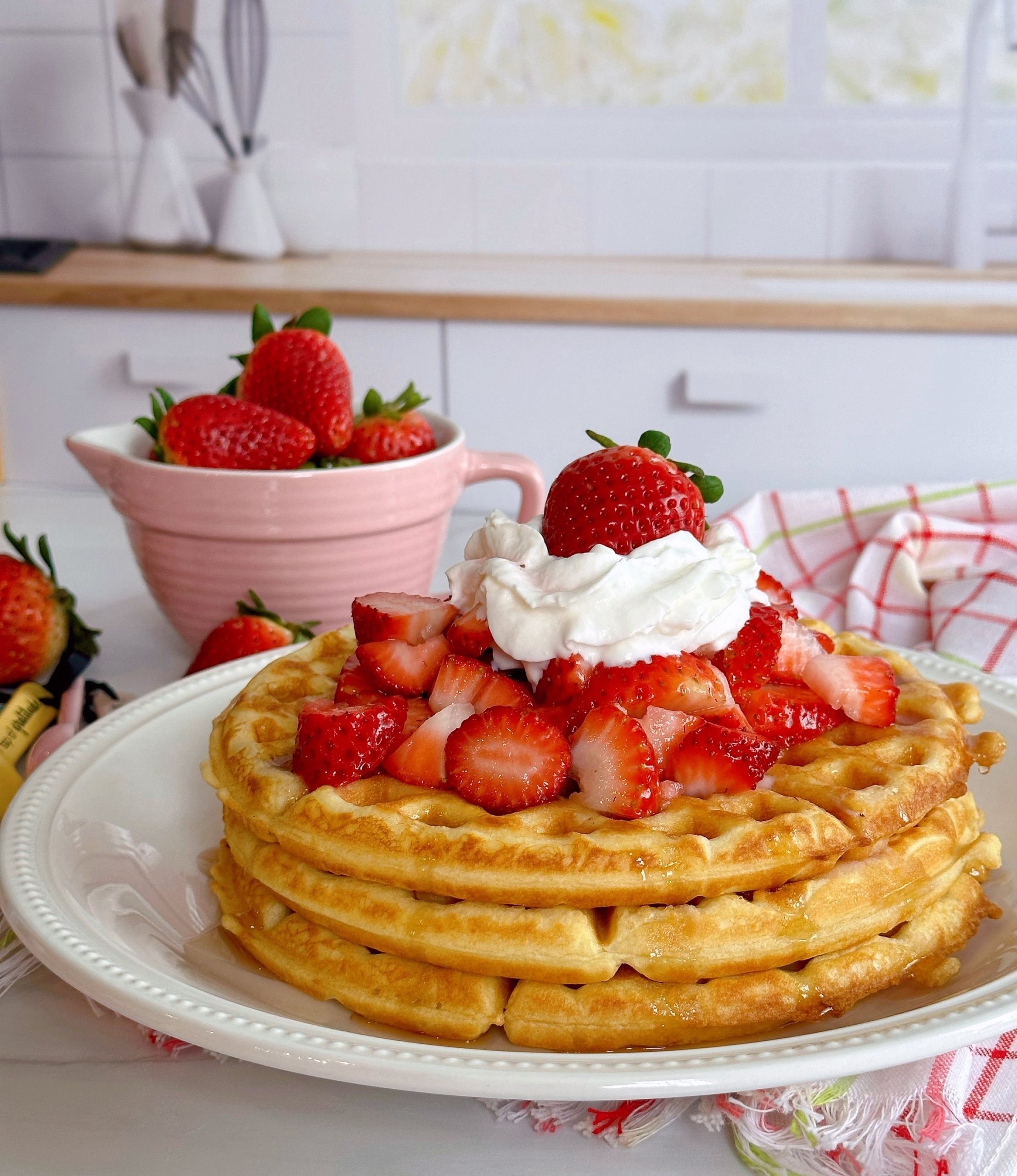 Strawberry Vanilla Waffles 2023-1 | Norine's Nest