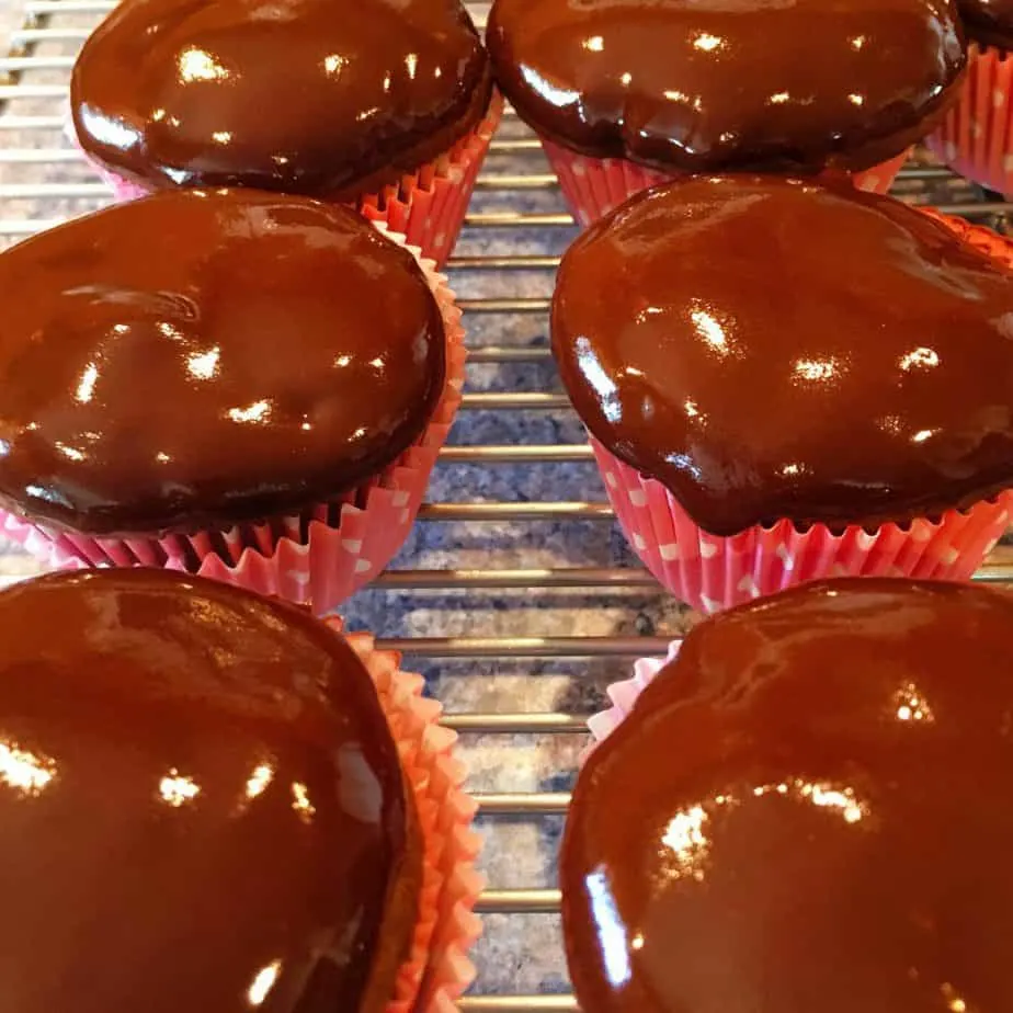 Chocolate Satin Frosting for Chocolate Covered Strawberry Cupcakes