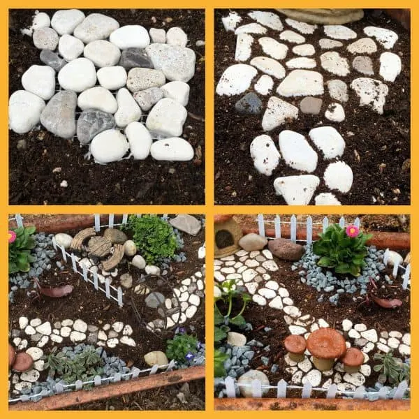 Fairy Garden Set-up Collage