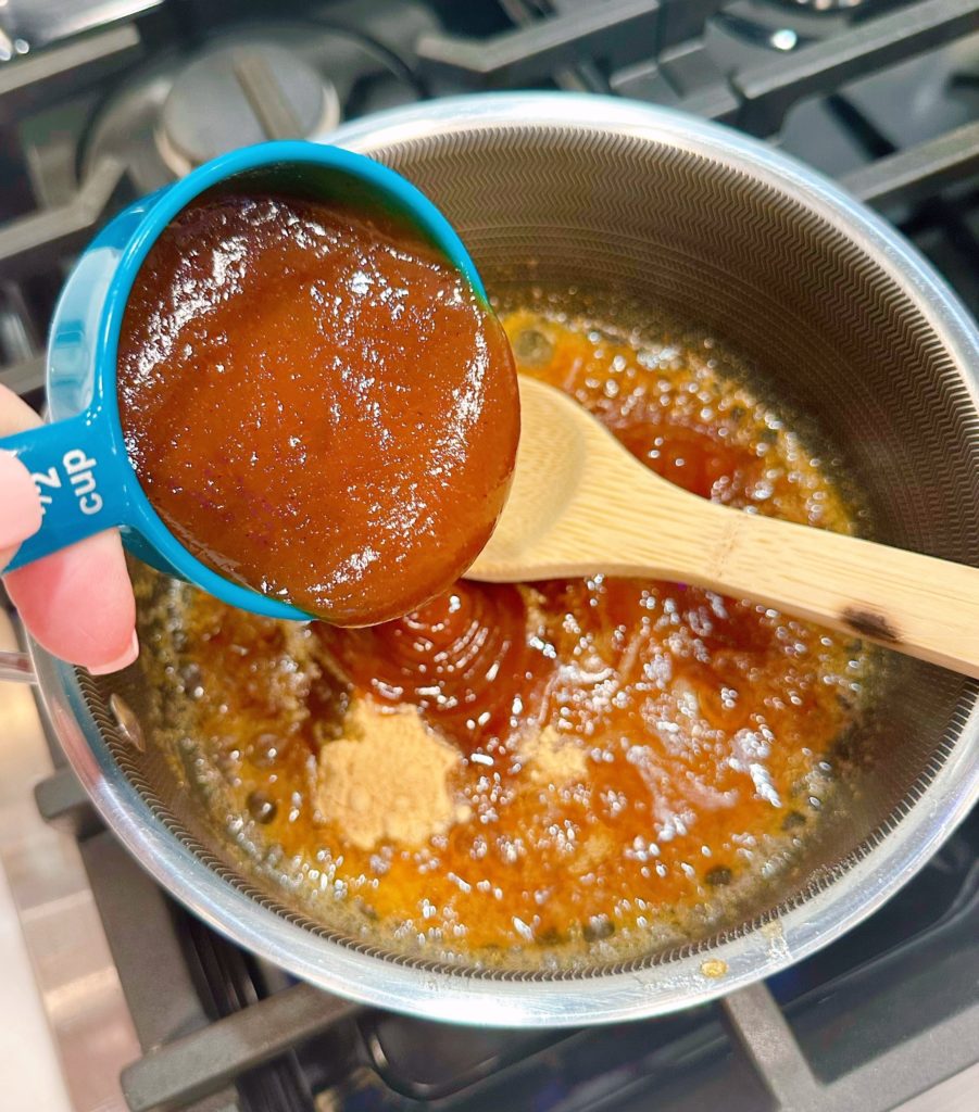 Add BBQ sauce to apricot glaze ingredients.