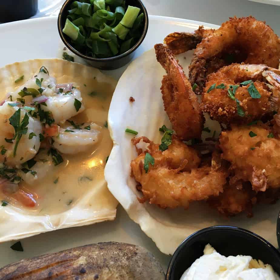 Shrimp dinner at Lighthouse | Norine's Nest