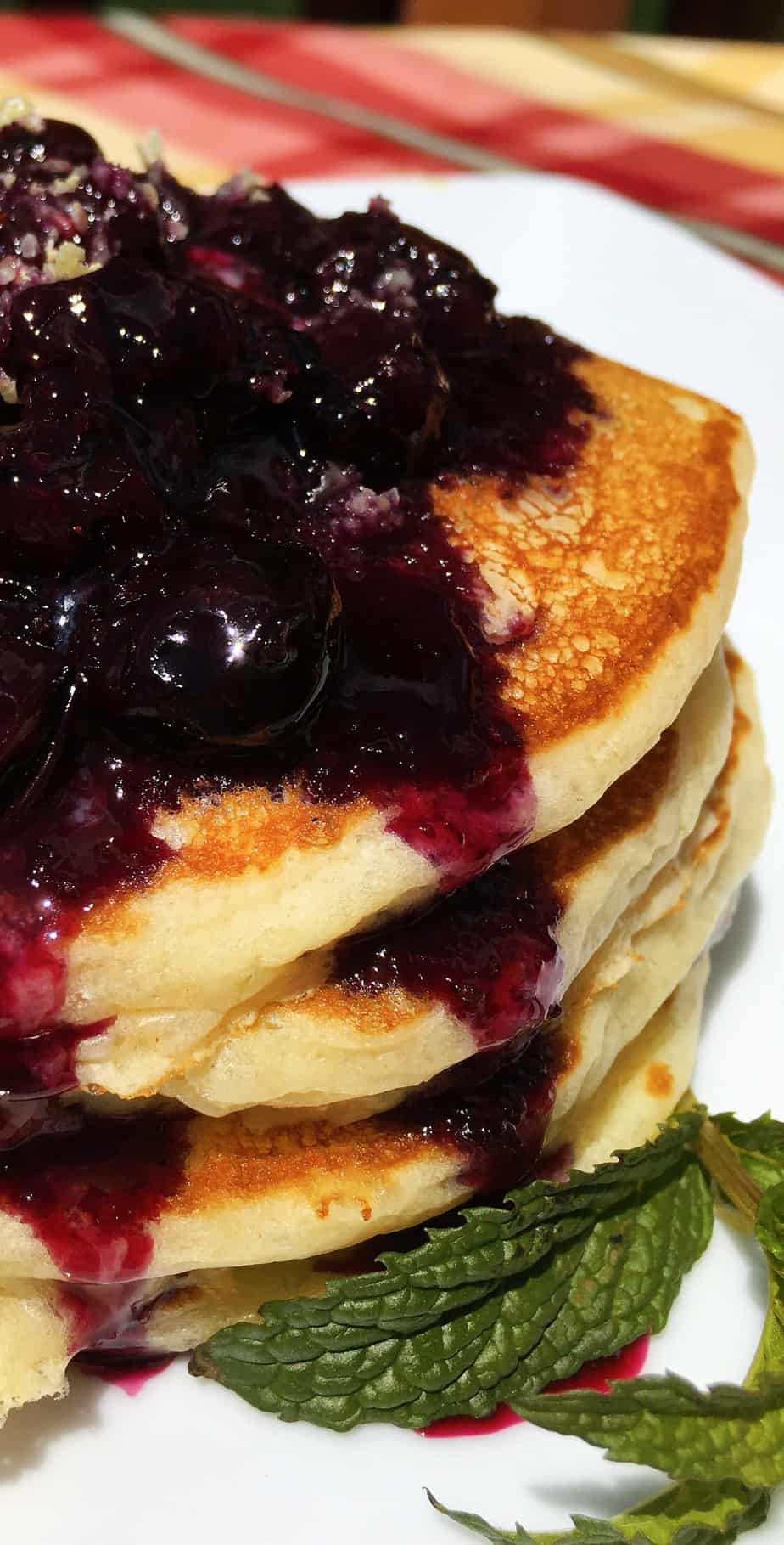 blueberry pancakes with lemon zest Norine's Nest