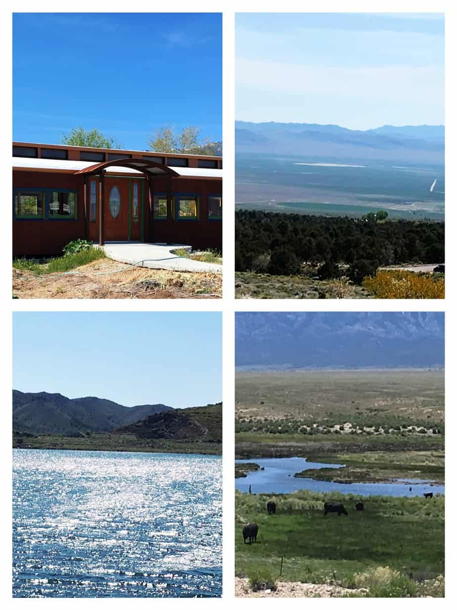 scenic pictures of a lake and a cabin