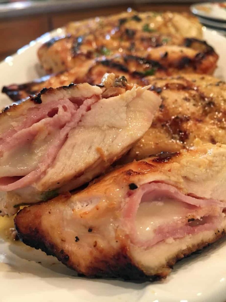 Grilled Chicken Cordon Bleu