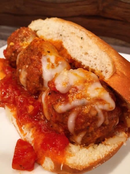 Slow Cooker Meatball Sub Sandwich