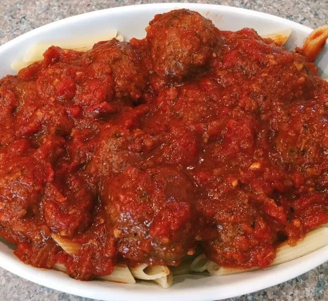 Meatballs with Meat sauce