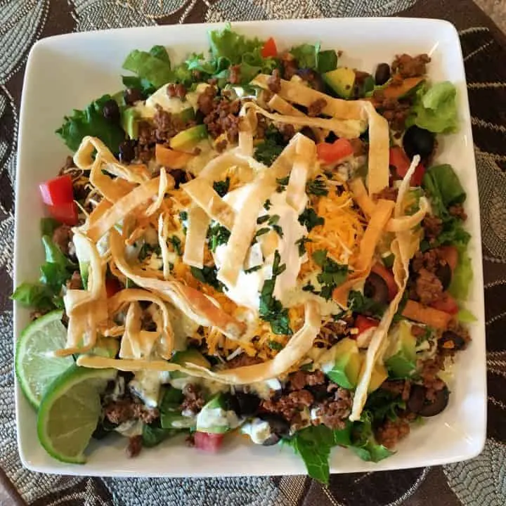 Fix your own taco salad