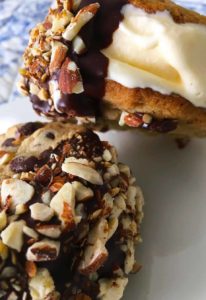 Chocolate Chip Cookie Ice Cream Sandwiches!