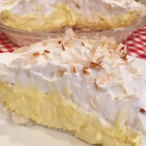 Coconute Cream Pie with pie