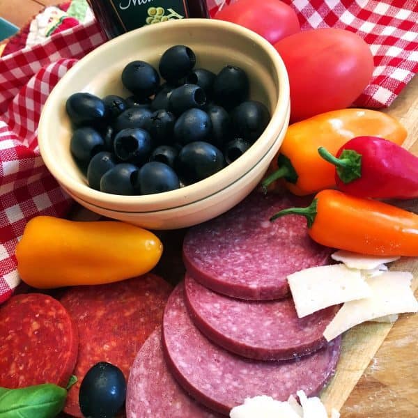 Ingredients for Antipasto Norine's Nest