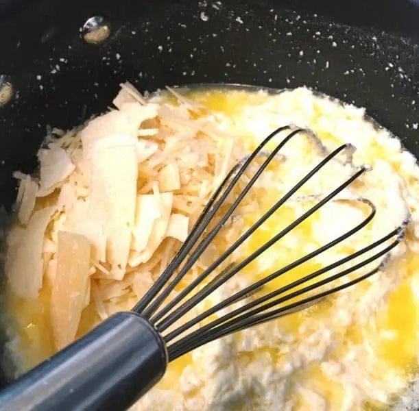 Mixing Alfredo Sauce