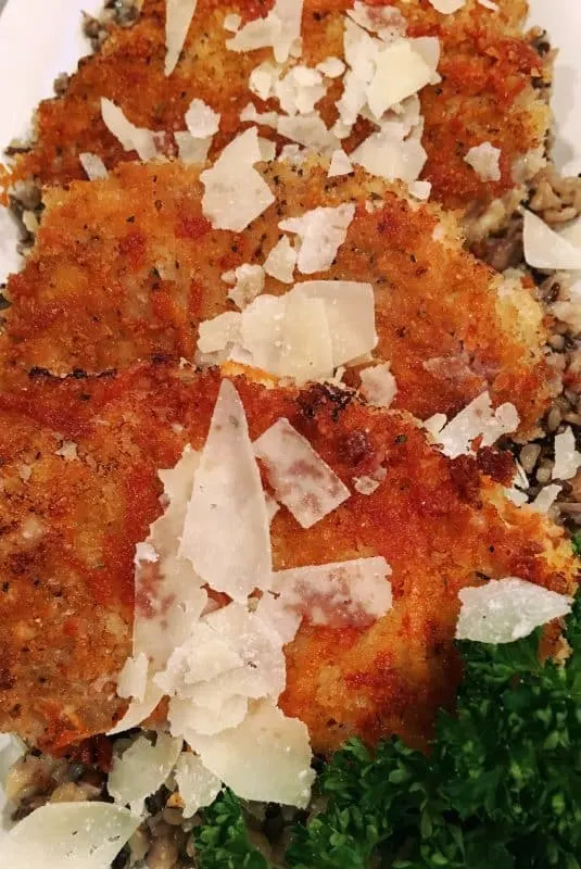 Parmesan Pork Chops with Wild Rice