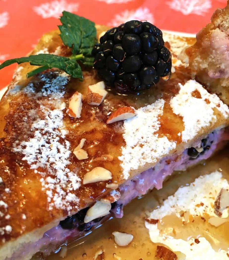 Blackberry Stuffed French Toast