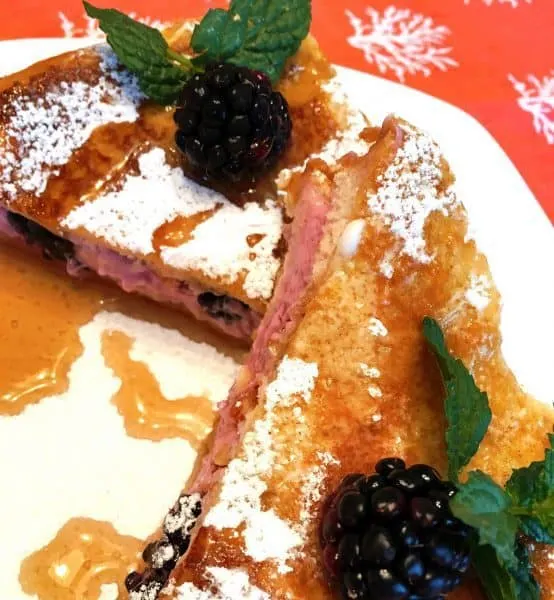 Stuffed French Toast with Syrup