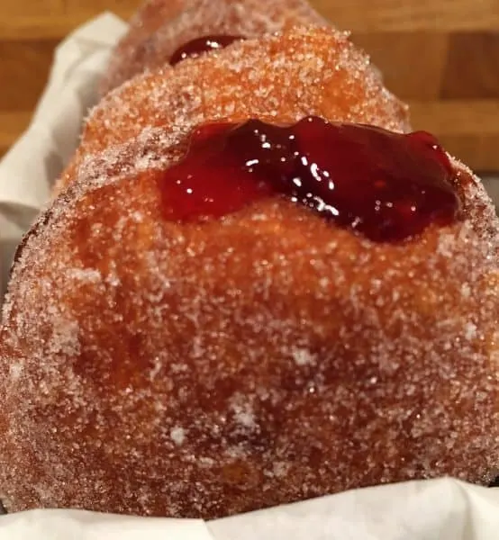 doughnuts with strawberry filling