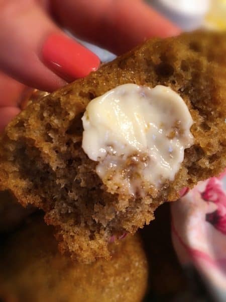 Bran Muffins with butter