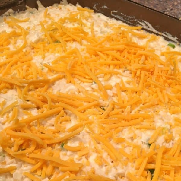 Party Potatoes in the casserole dish