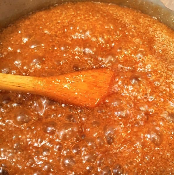 Boiling Caramel Sauce