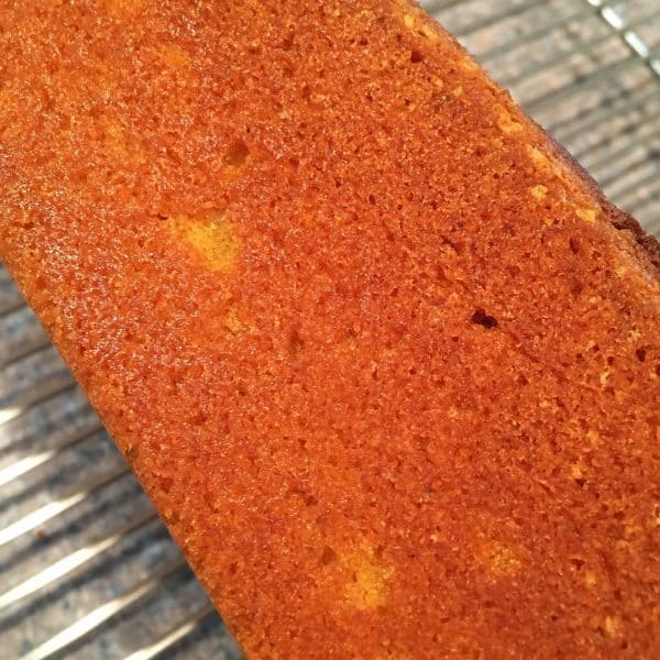 Pumpkin Pound Cake side view