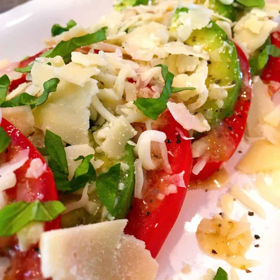 Fresh Tomato & Avocado Italian Salad