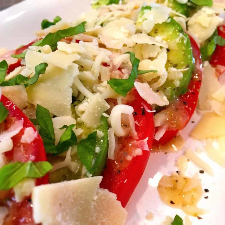 Fresh Tomato & Avocado Italian Salad