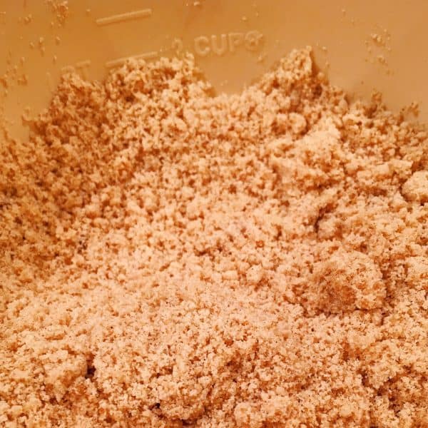 crumb topping in a bowl