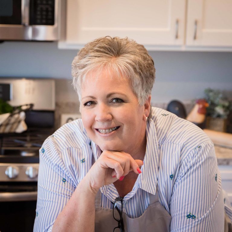 Photo of Norine from Norine's Nest in a kitchen.
