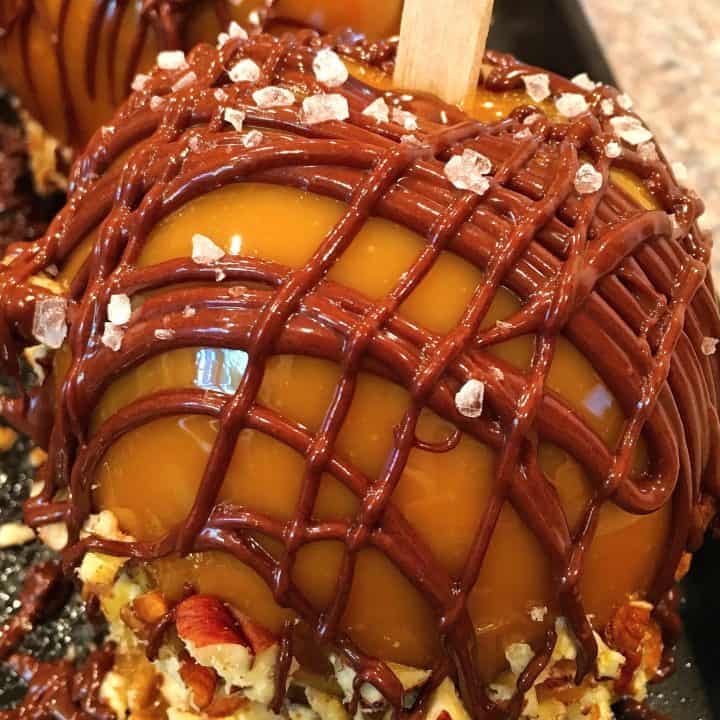 Double Dipped Caramel Apples
