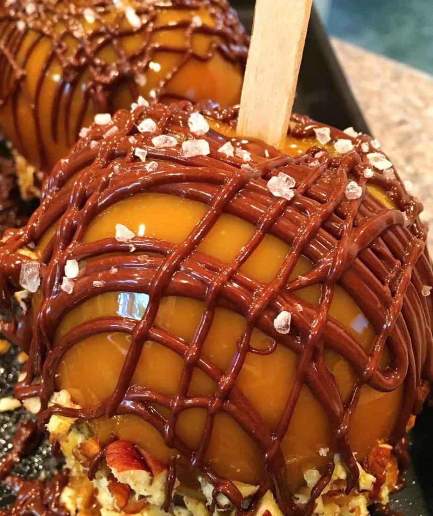 Double Caramel Apples