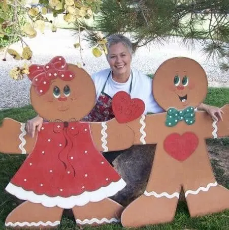 Gingerbread Brenda and her Gingerbread cut-outs