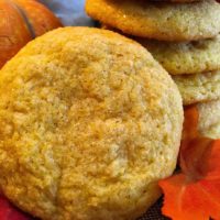 Sugar cookies made with pumpkin