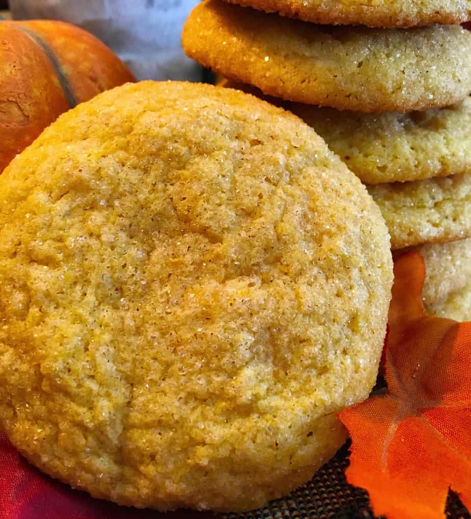 Sugar cookies made with pumpkin