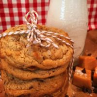 Stack of Salted Caramel Cookies