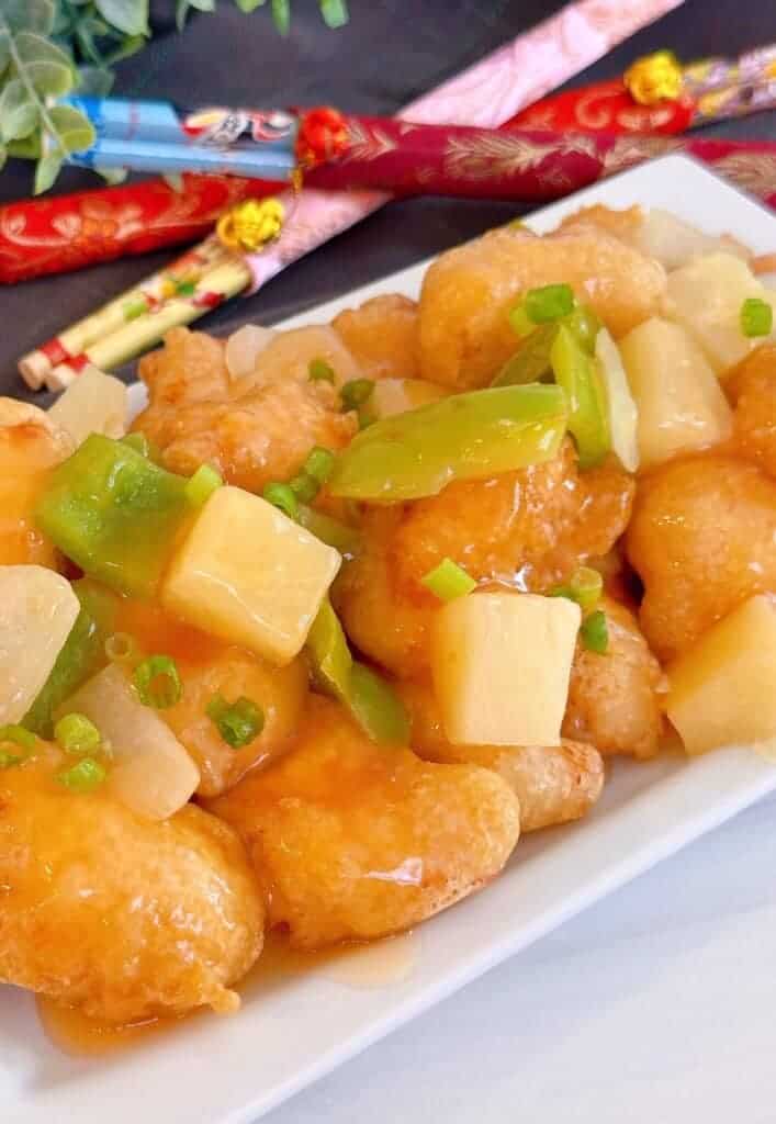 Sweet and Sour Chicken.