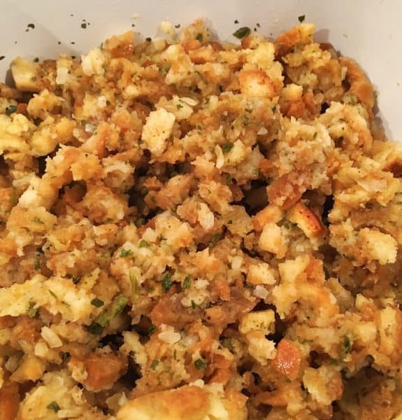 Prepared Stuffing for Acorn Squash.