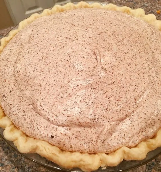Chocolate Chiffon Pie in Pie Crust