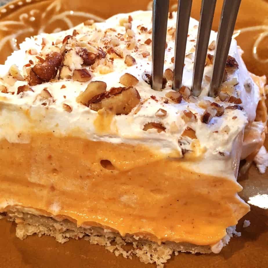 pumpkin pie whipped cream and nuts