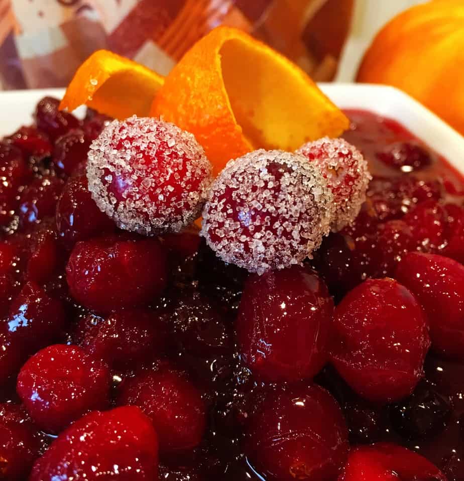 Cranberry sauce with orange and spices