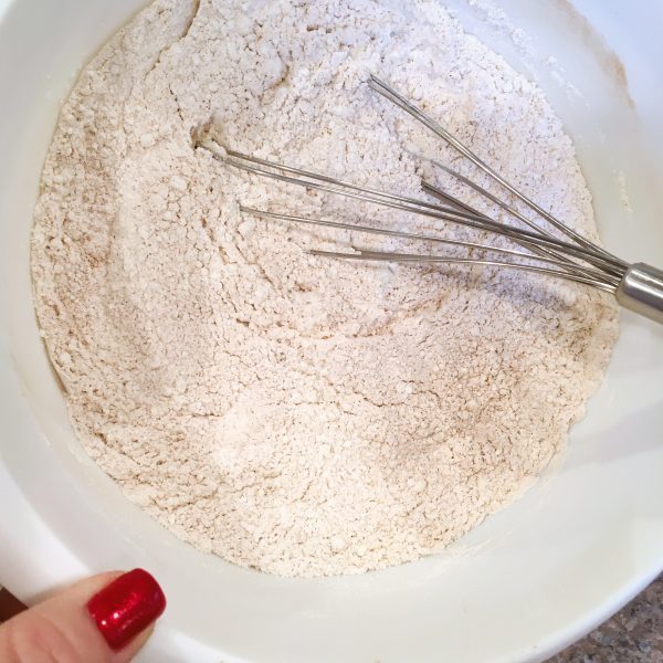 Flour and Spices for Spiced Gingerbread men cookies