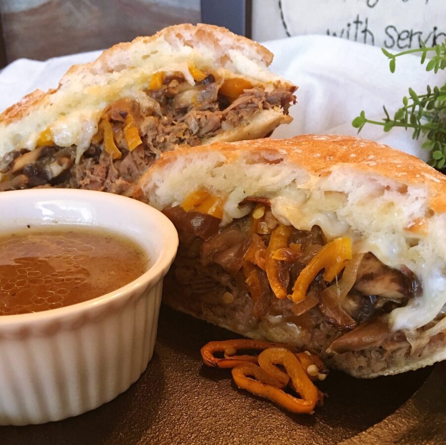 Slow Cooker Italian Beef Sandwiches