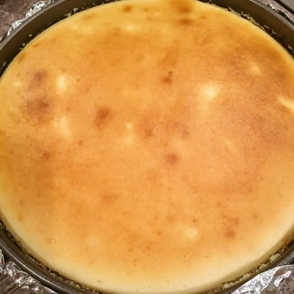 tiramisu-cheesecake-out-of-oven