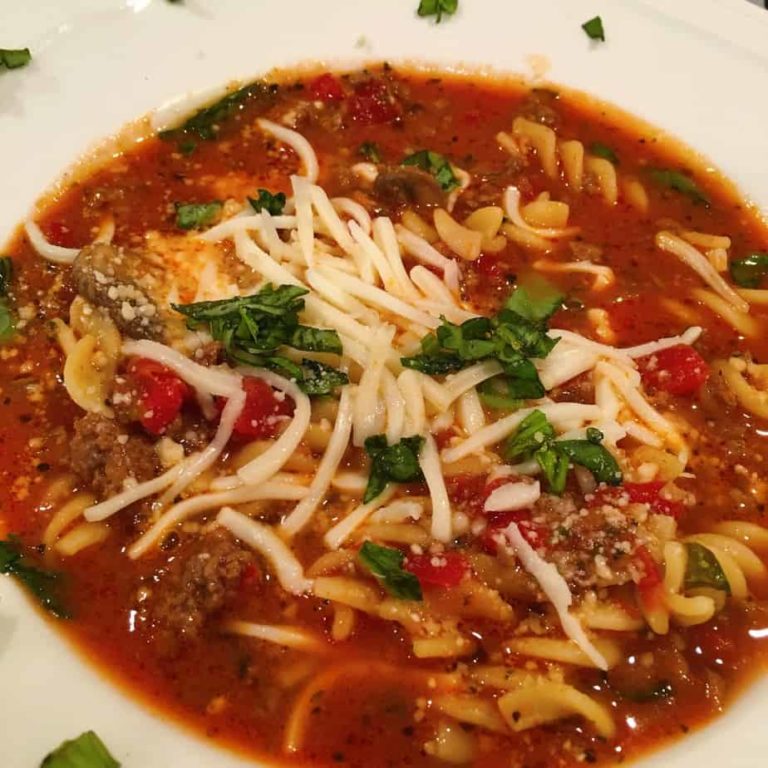 Italian Beefy Noodle Soup