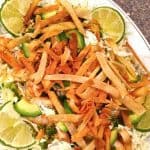 Photo of the Shrimp Taco on a white serving platter.