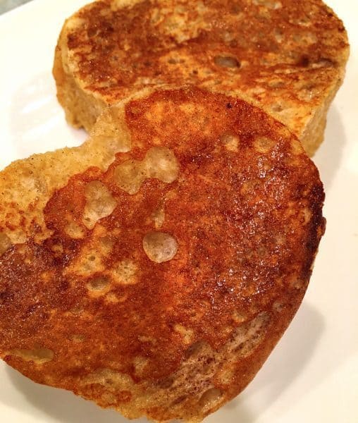 Golden Brown French Toast after grilling.