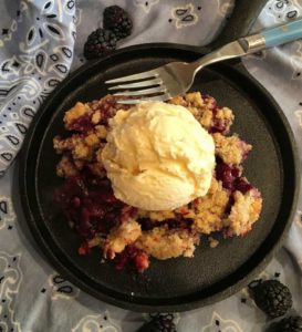 Skillet Berry Cobbler