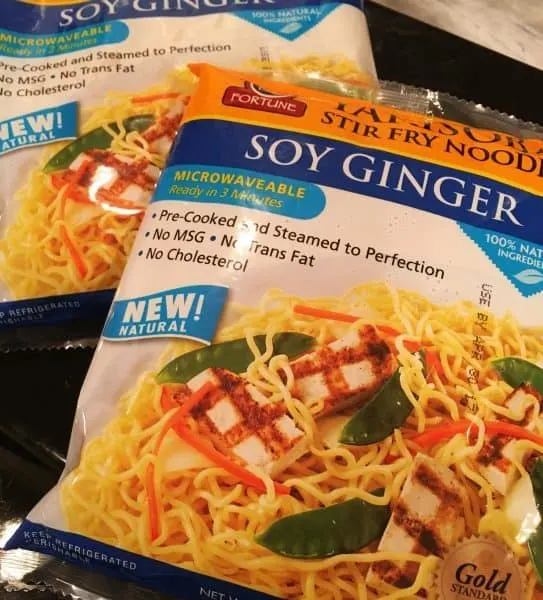 packages of Soy Ginger noodles