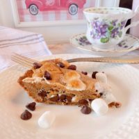 Slice of S'mores Cookie Pie