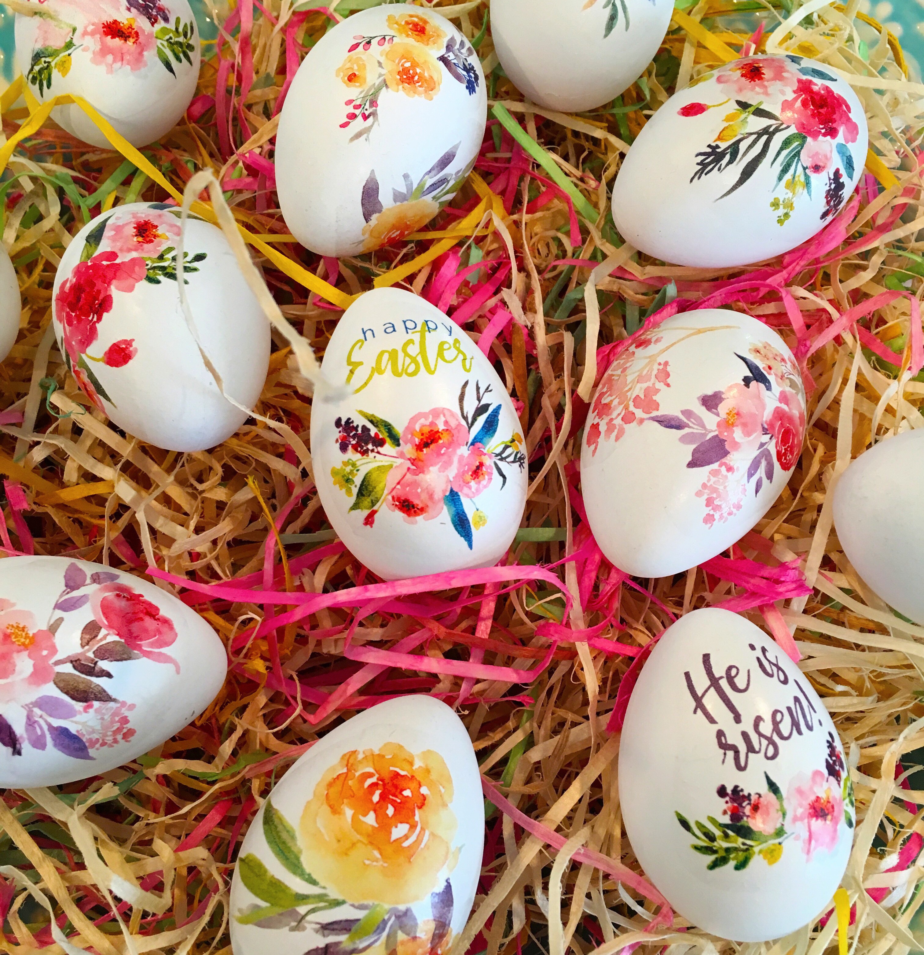 How To Make Tattoo Floral Easter Eggs